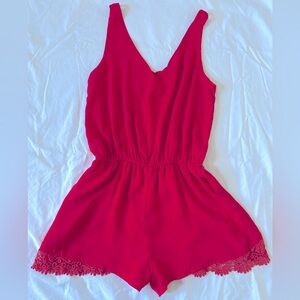 Bar III Coral Romper